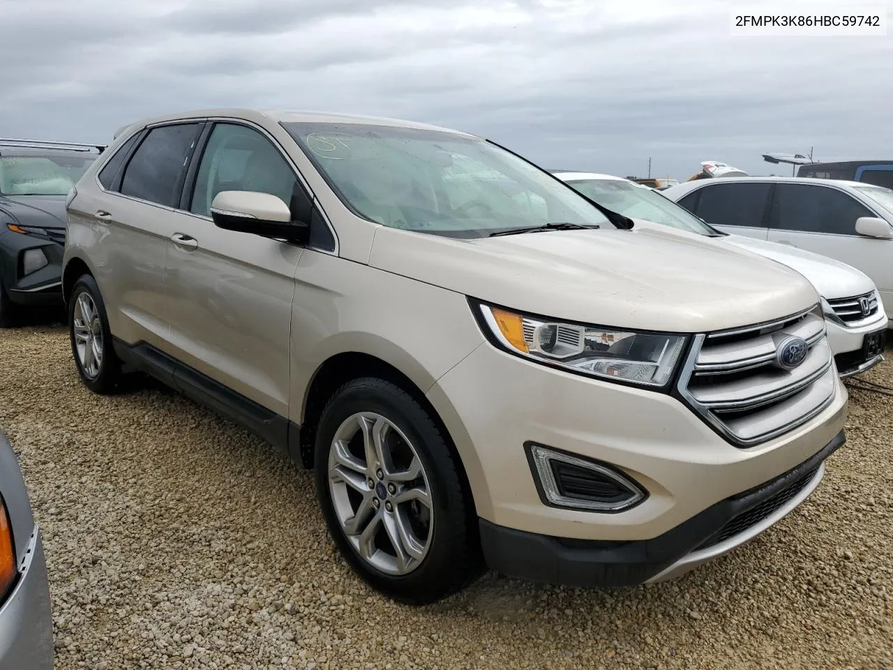 2017 Ford Edge Titanium VIN: 2FMPK3K86HBC59742 Lot: 74277854