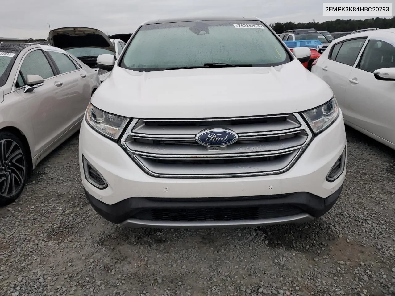 2017 Ford Edge Titanium VIN: 2FMPK3K84HBC20793 Lot: 74285854