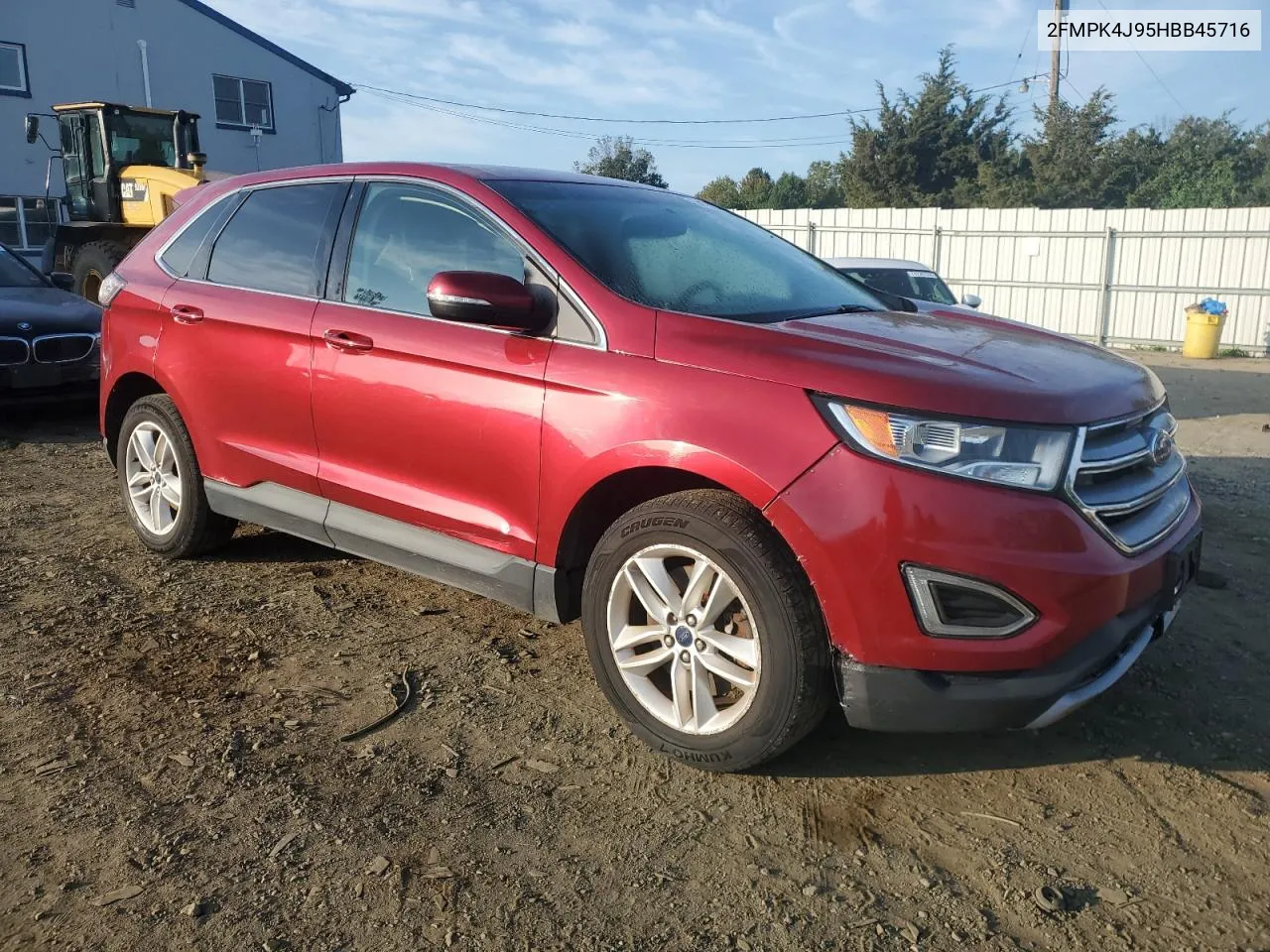 2017 Ford Edge Sel VIN: 2FMPK4J95HBB45716 Lot: 74400224