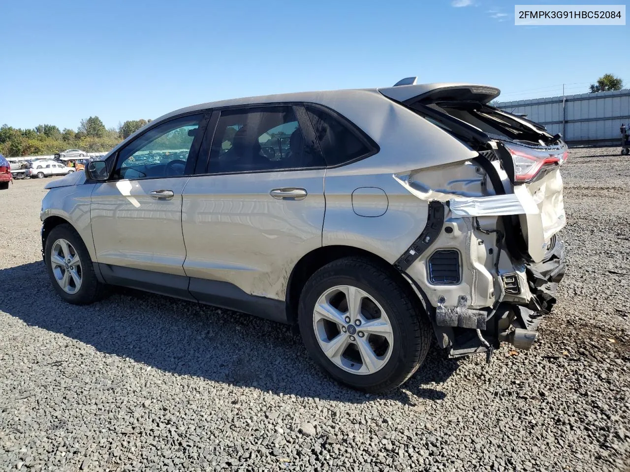 2017 Ford Edge Se VIN: 2FMPK3G91HBC52084 Lot: 74447064