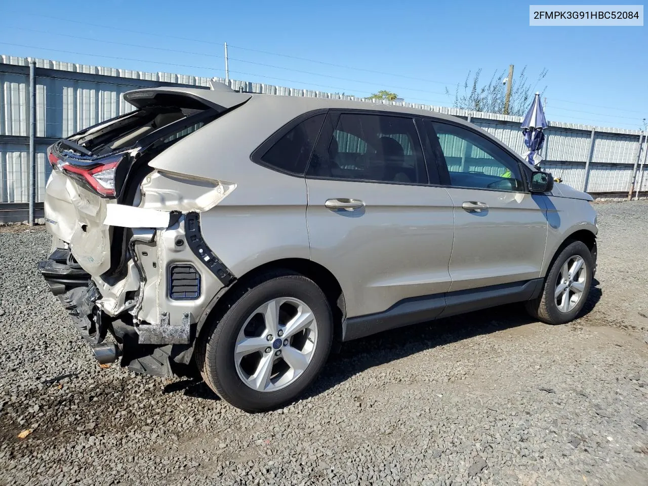 2017 Ford Edge Se VIN: 2FMPK3G91HBC52084 Lot: 74447064