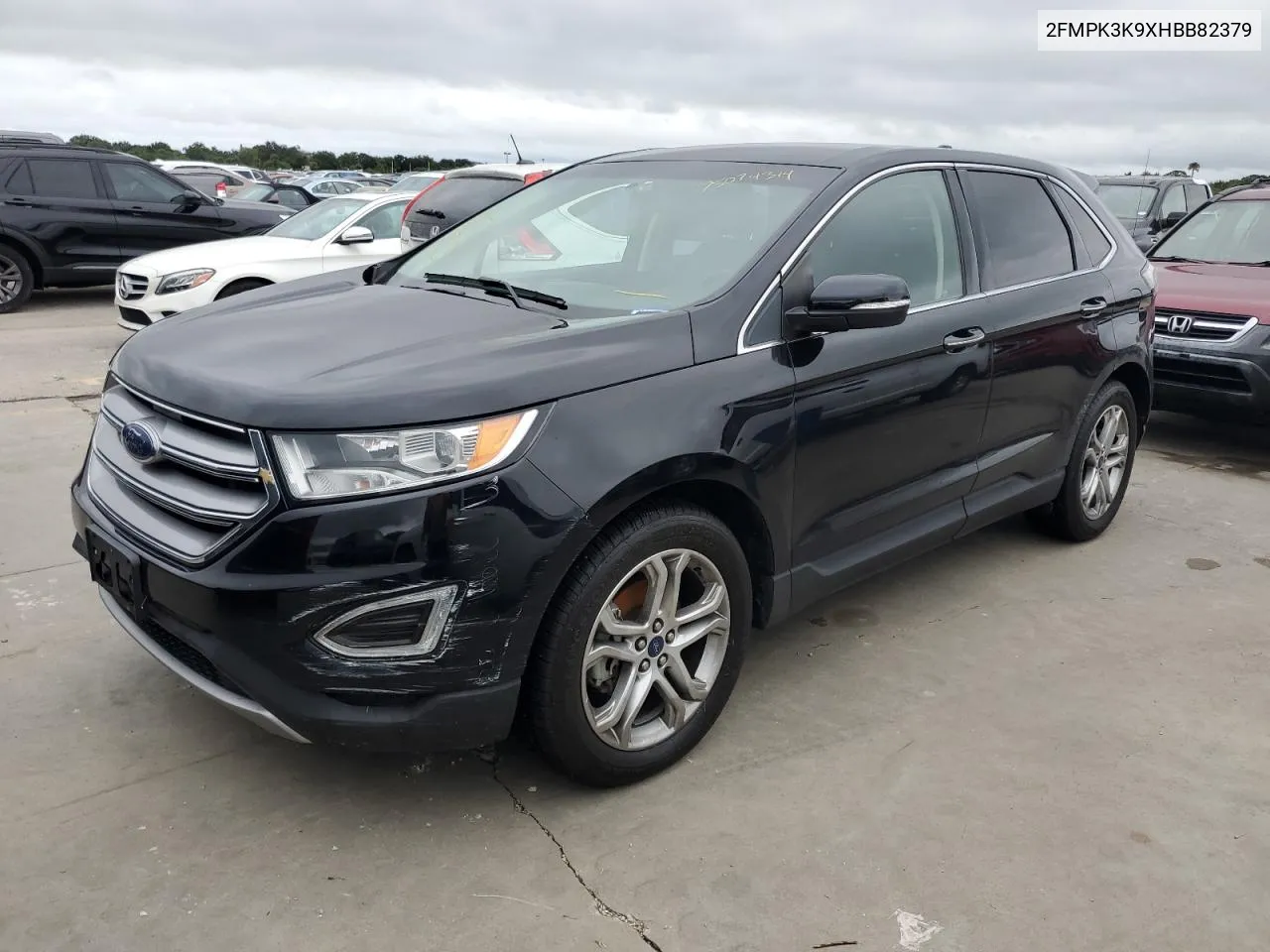 2017 Ford Edge Titanium VIN: 2FMPK3K9XHBB82379 Lot: 75074314