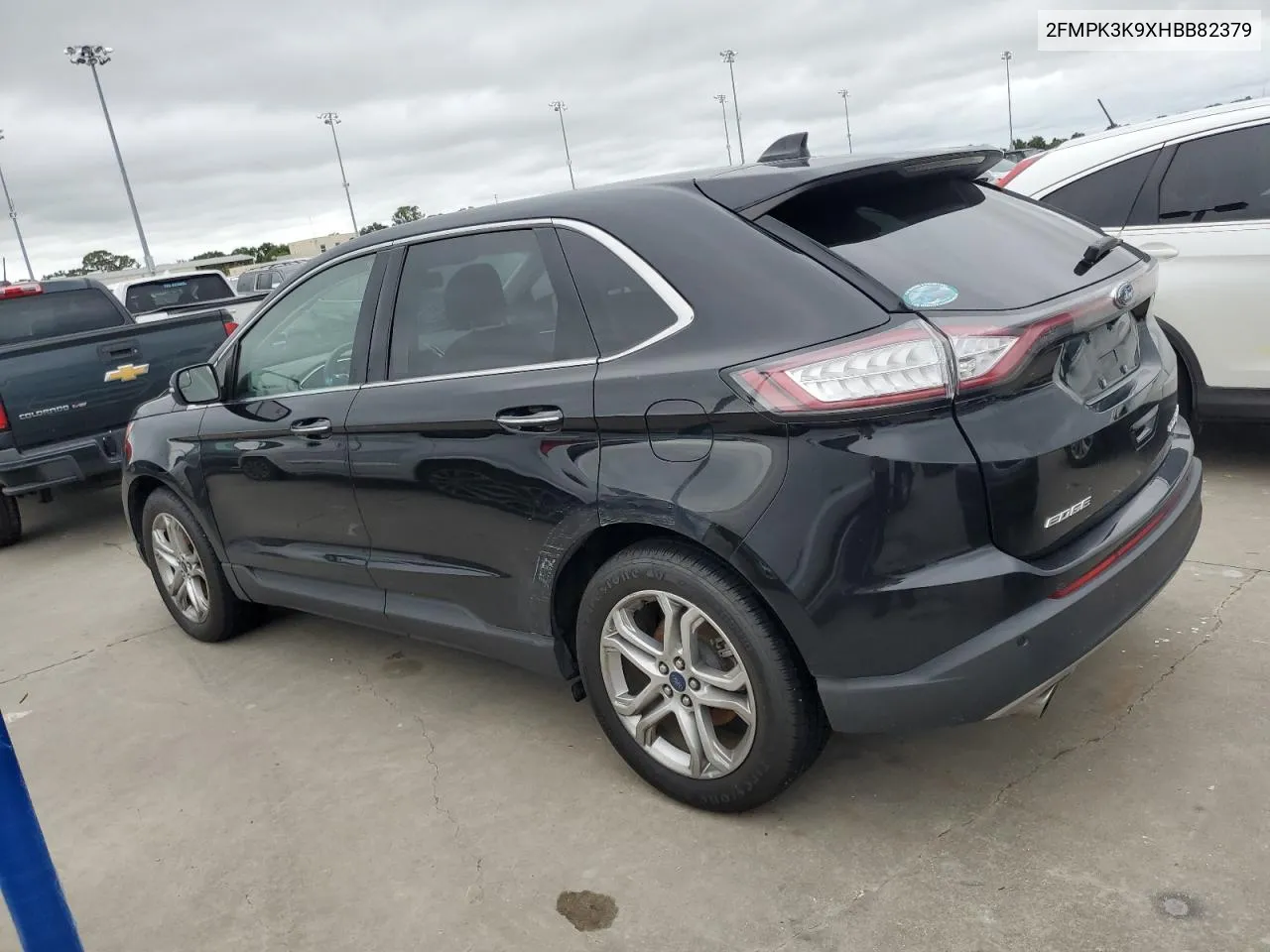 2017 Ford Edge Titanium VIN: 2FMPK3K9XHBB82379 Lot: 75074314