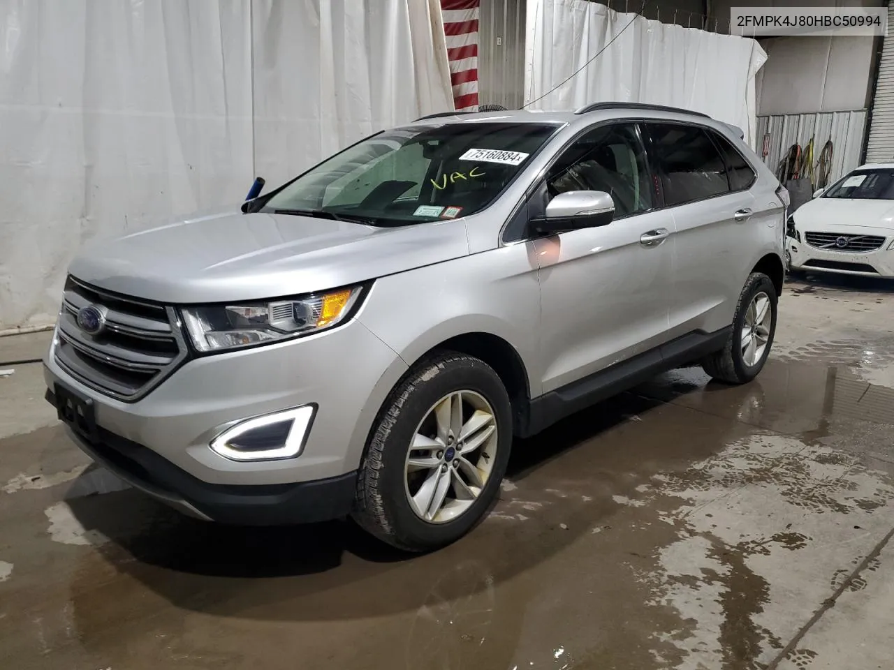 2017 Ford Edge Sel VIN: 2FMPK4J80HBC50994 Lot: 75160884