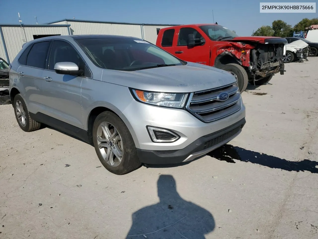 2017 Ford Edge Titanium VIN: 2FMPK3K90HBB75666 Lot: 75177934