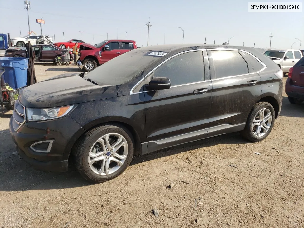 2017 Ford Edge Titanium VIN: 2FMPK4K98HBB15916 Lot: 75178944