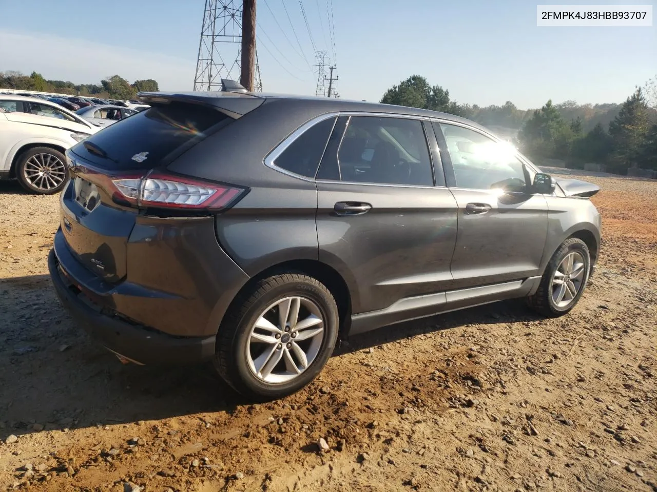 2017 Ford Edge Sel VIN: 2FMPK4J83HBB93707 Lot: 75270274