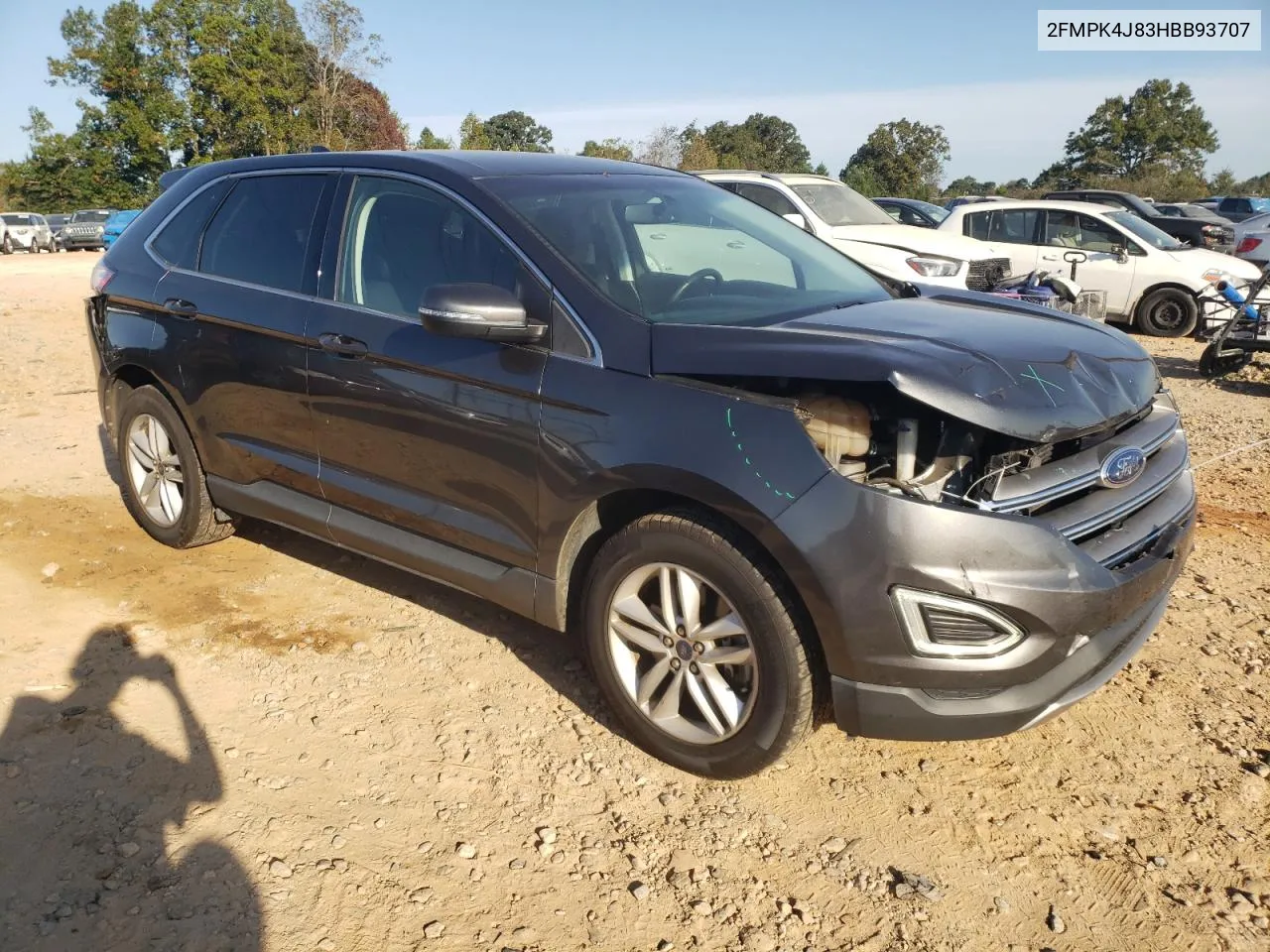 2017 Ford Edge Sel VIN: 2FMPK4J83HBB93707 Lot: 75270274