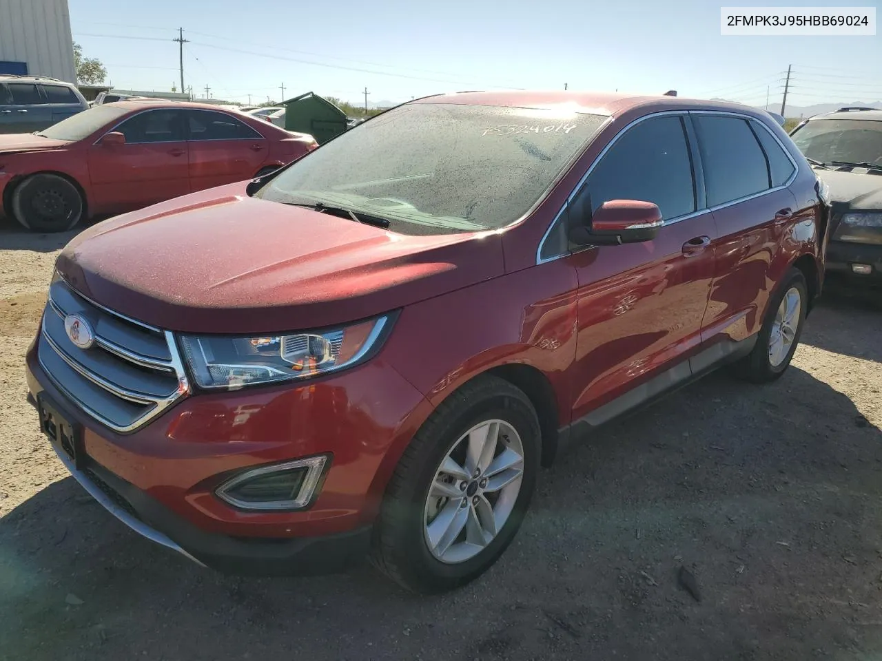 2017 Ford Edge Sel VIN: 2FMPK3J95HBB69024 Lot: 75324014