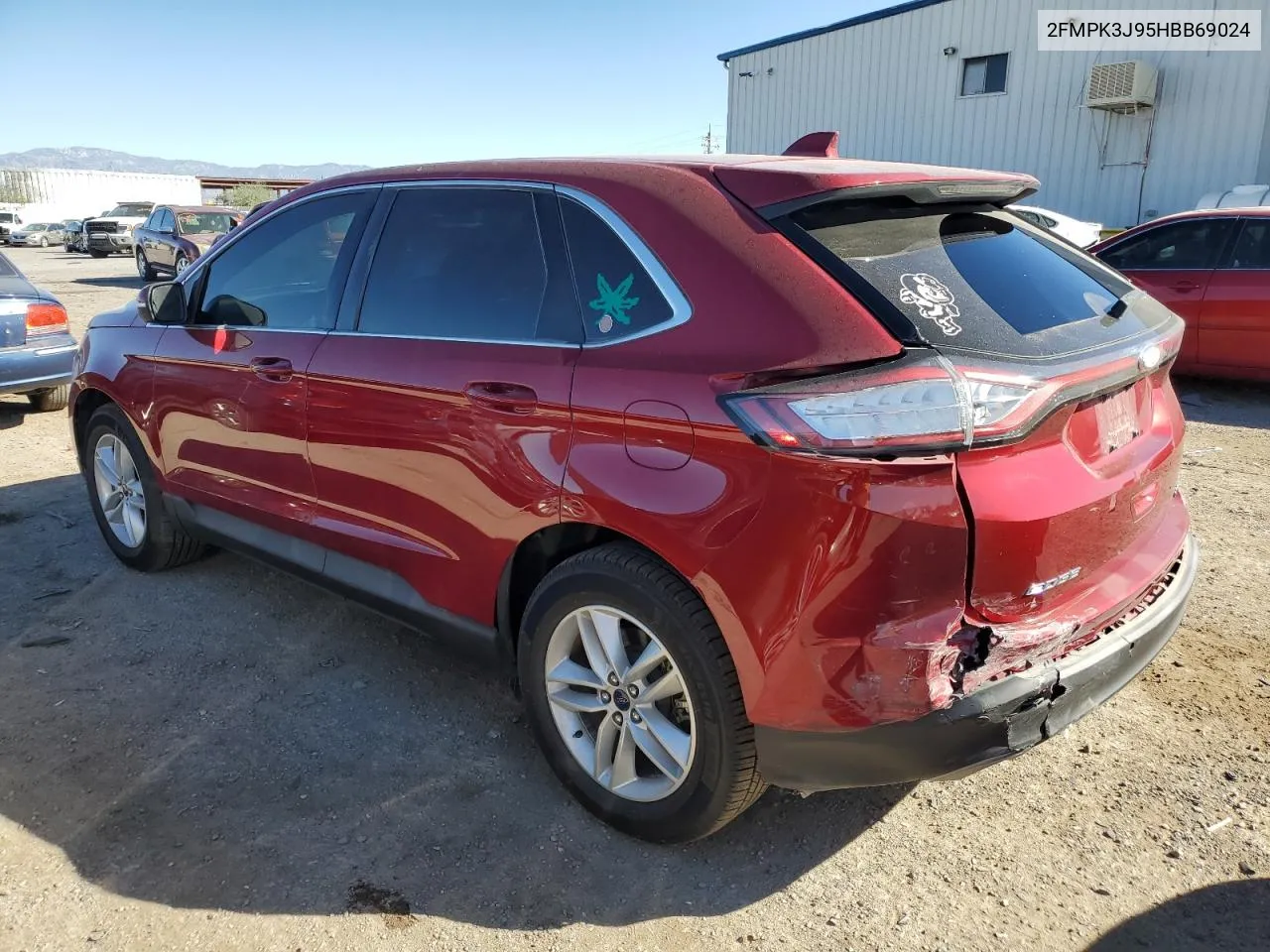 2017 Ford Edge Sel VIN: 2FMPK3J95HBB69024 Lot: 75324014