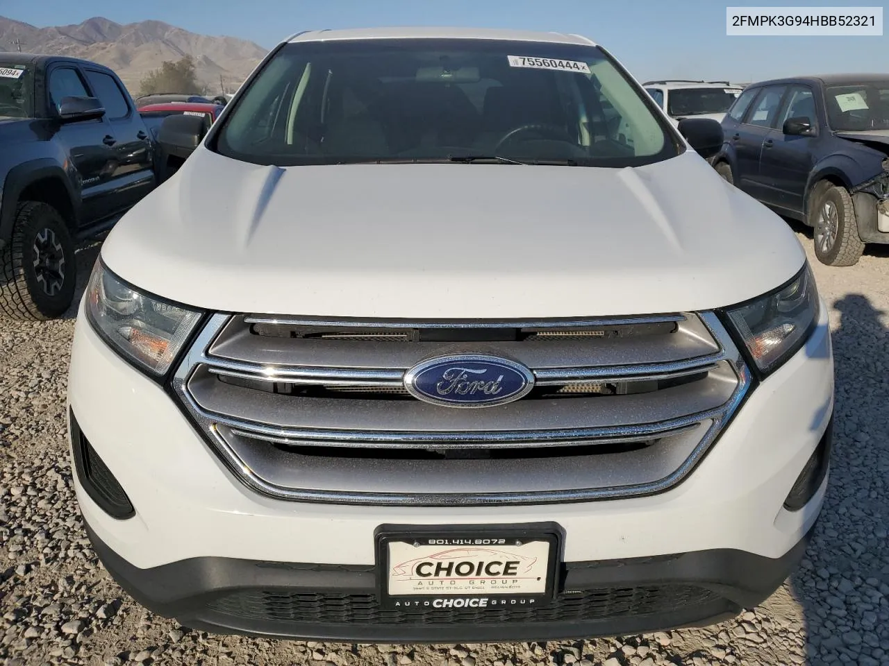 2017 Ford Edge Se VIN: 2FMPK3G94HBB52321 Lot: 75560444