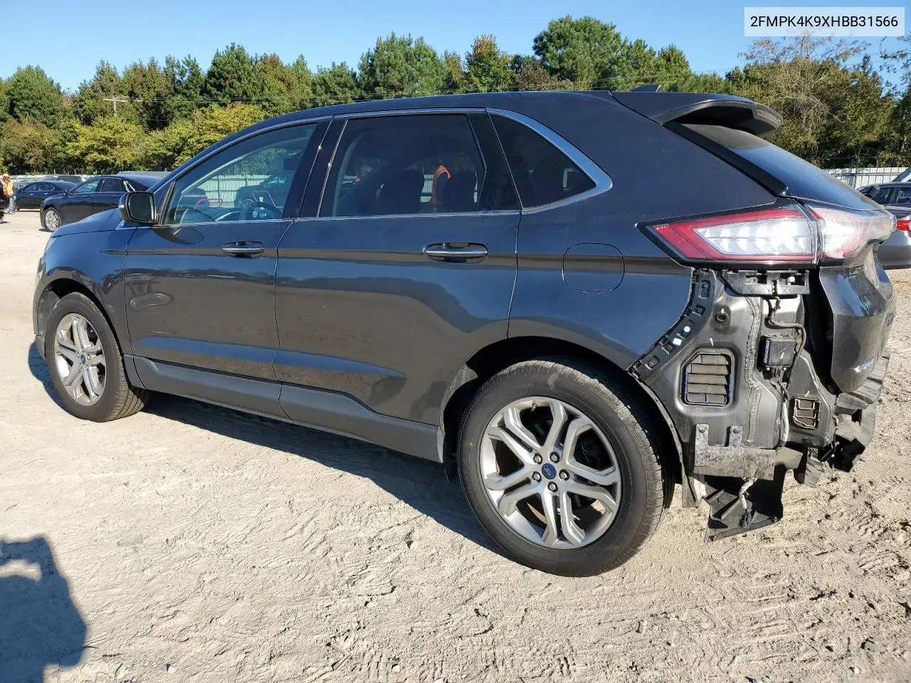 2FMPK4K9XHBB31566 2017 Ford Edge Titanium