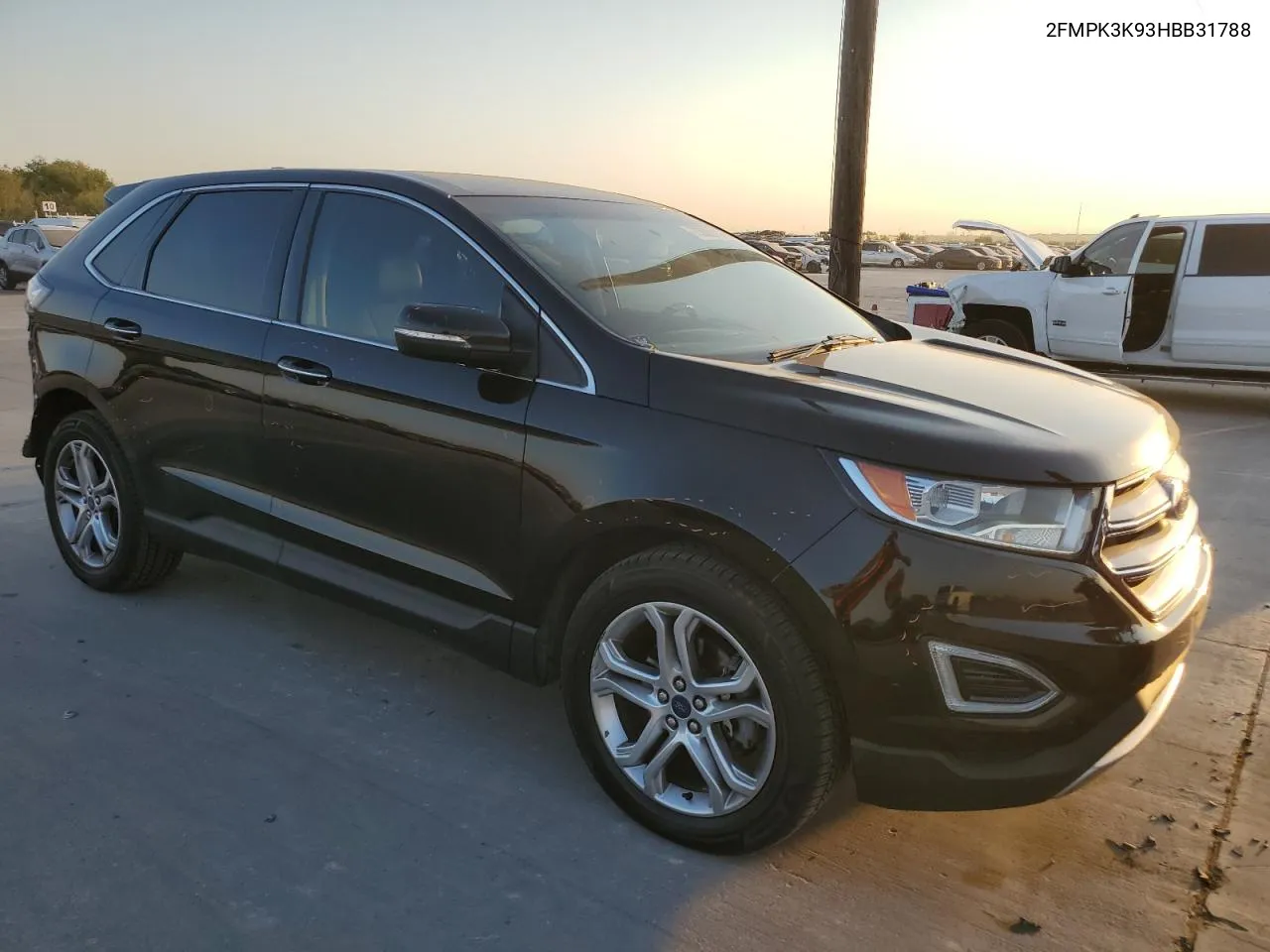 2017 Ford Edge Titanium VIN: 2FMPK3K93HBB31788 Lot: 75800114