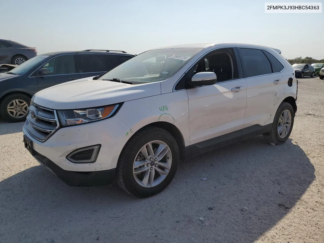 2017 Ford Edge Sel VIN: 2FMPK3J93HBC54363 Lot: 75999724