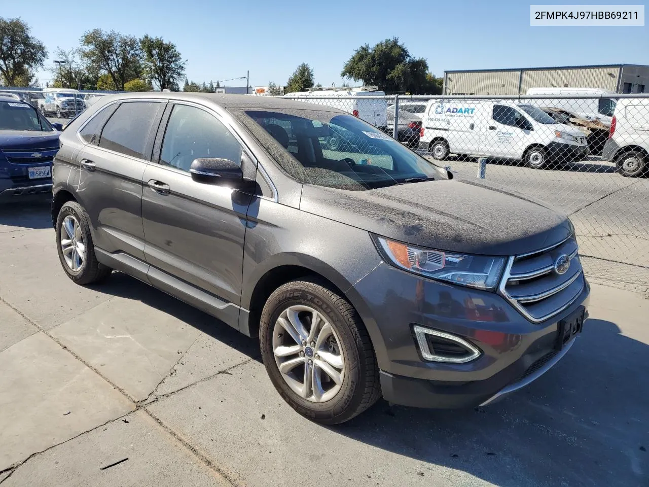 2017 Ford Edge Sel VIN: 2FMPK4J97HBB69211 Lot: 76084214