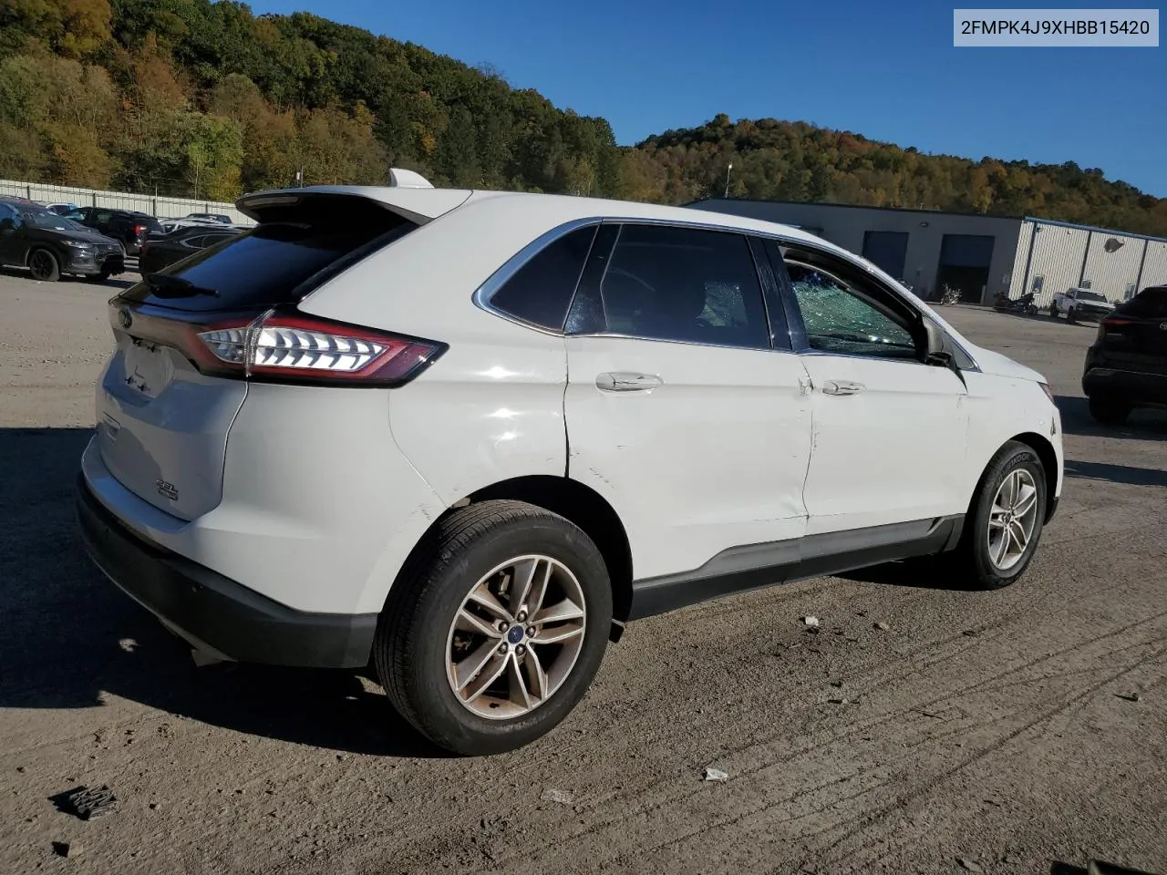 2017 Ford Edge Sel VIN: 2FMPK4J9XHBB15420 Lot: 76117224