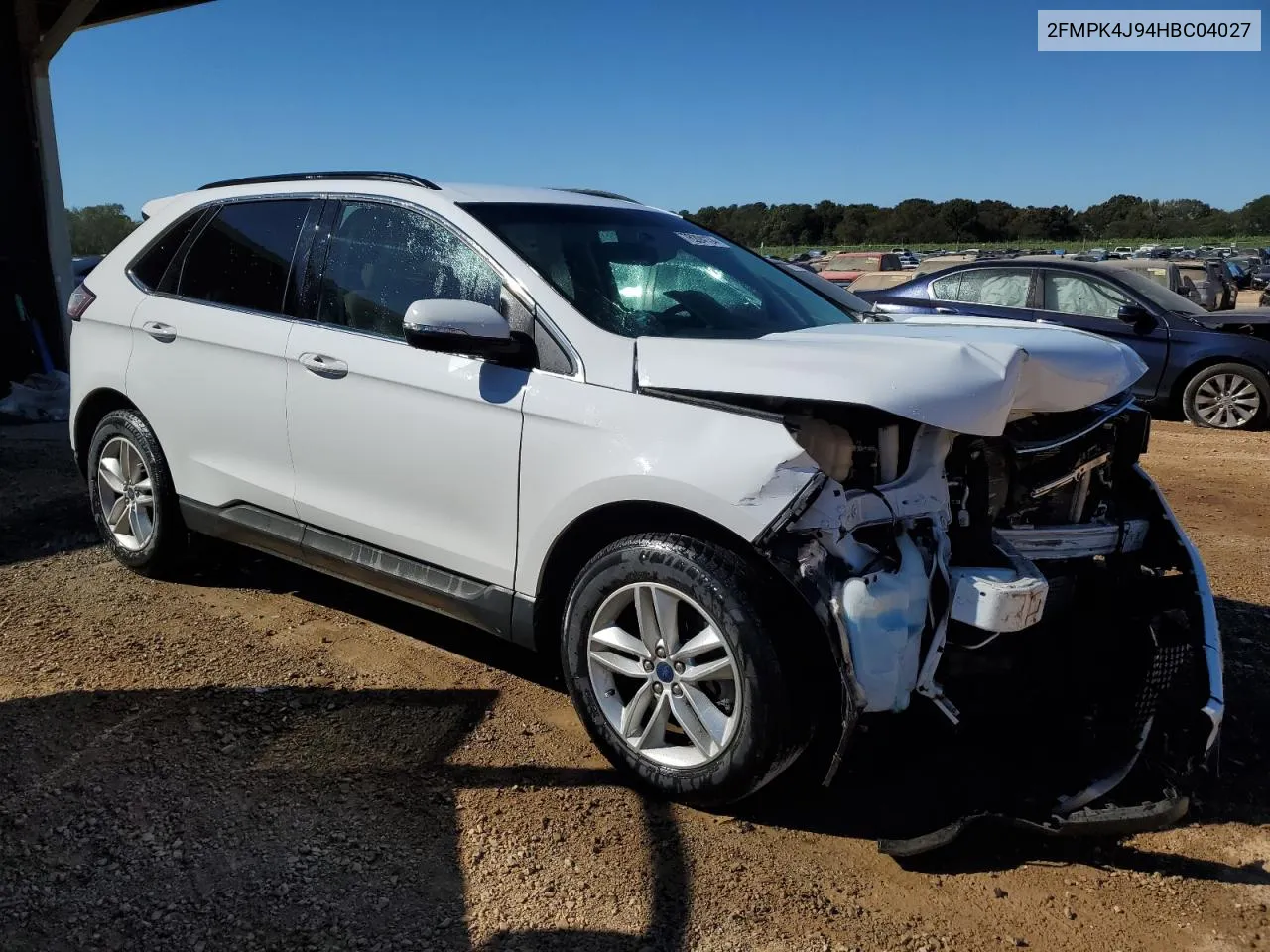 2017 Ford Edge Sel VIN: 2FMPK4J94HBC04027 Lot: 76204134