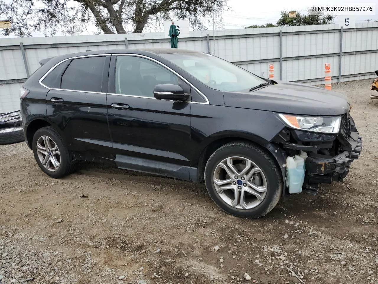 2017 Ford Edge Titanium VIN: 2FMPK3K92HBB57976 Lot: 76762984