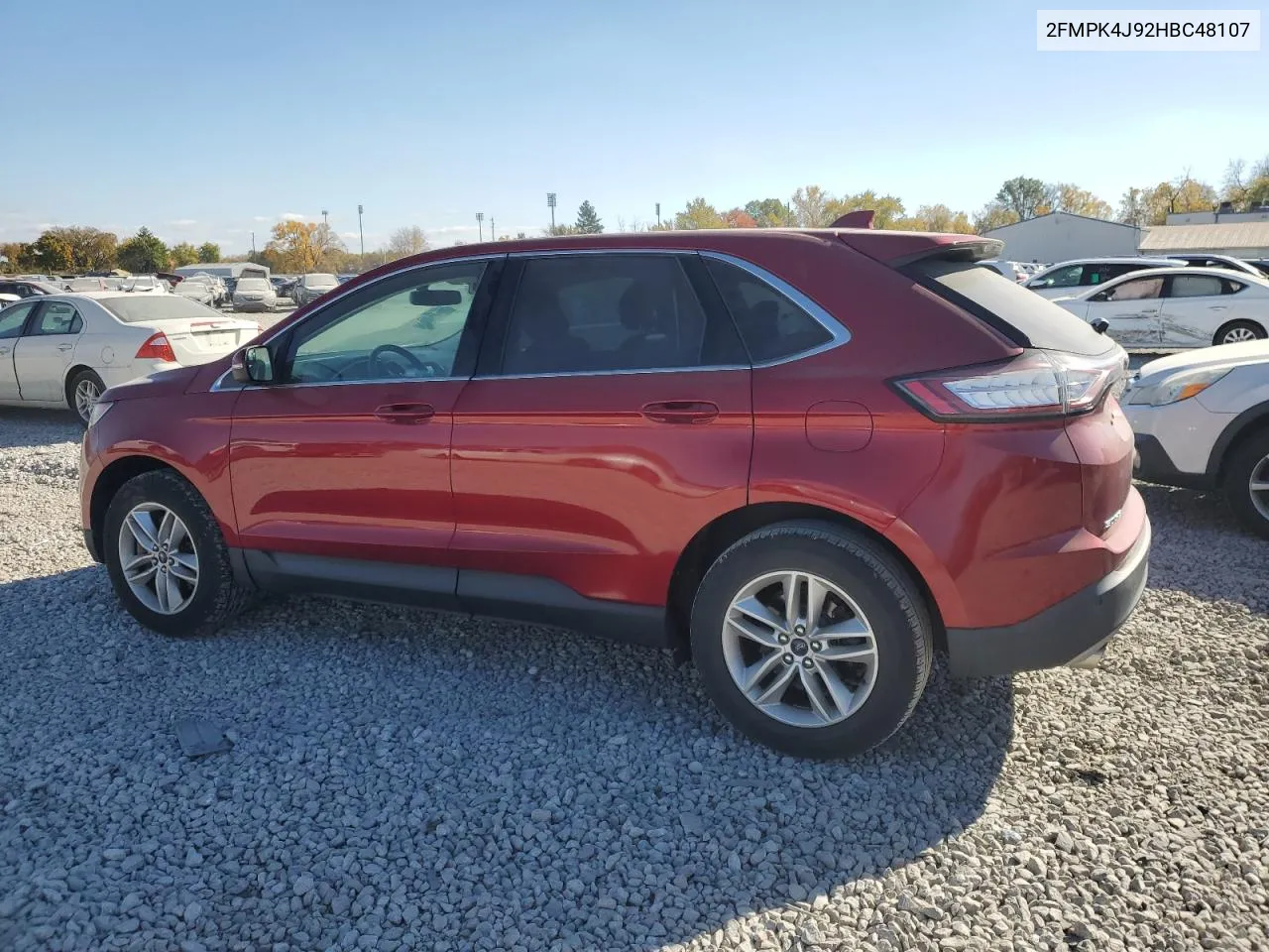 2017 Ford Edge Sel VIN: 2FMPK4J92HBC48107 Lot: 76881114