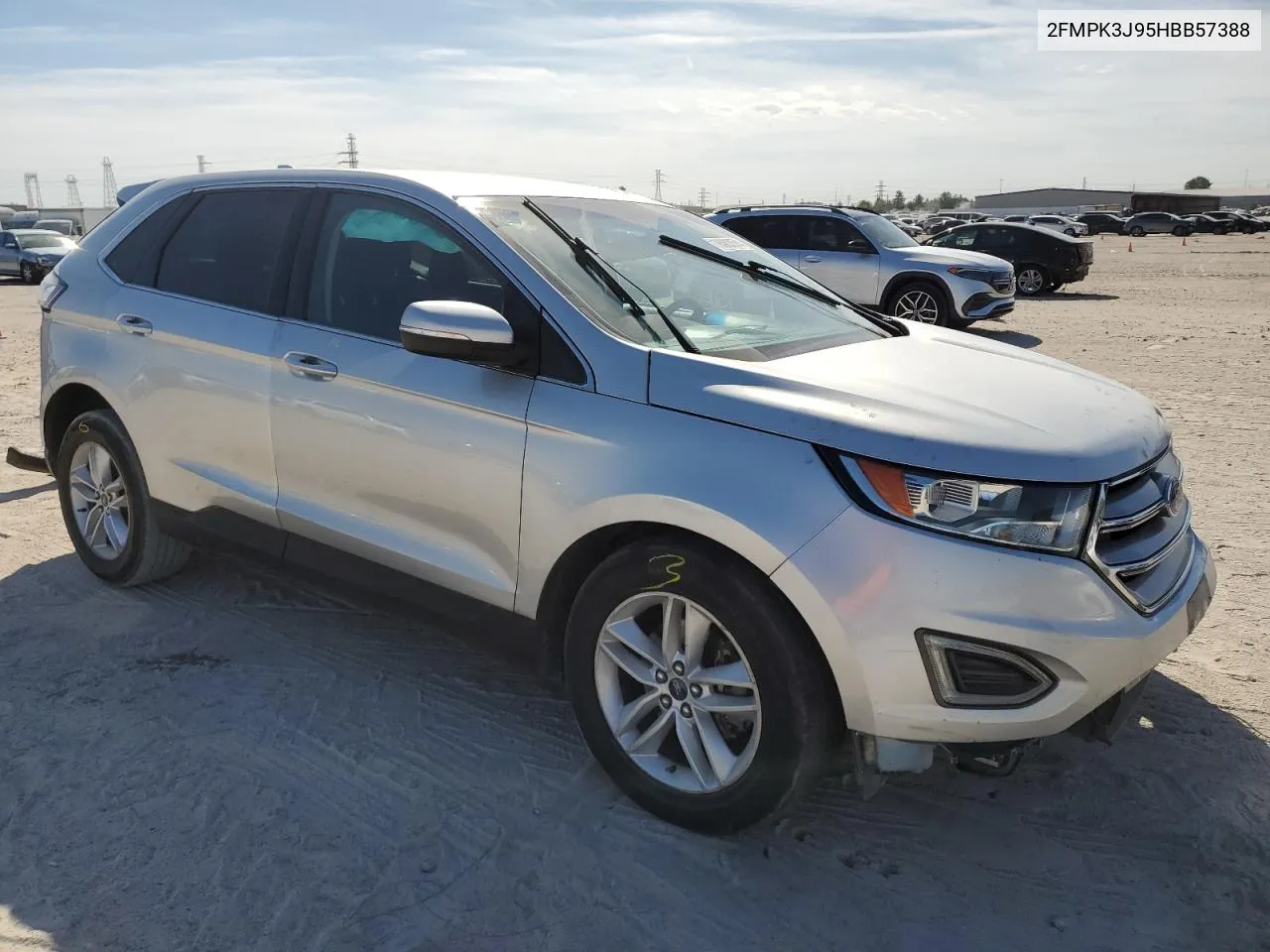 2017 Ford Edge Sel VIN: 2FMPK3J95HBB57388 Lot: 76903574