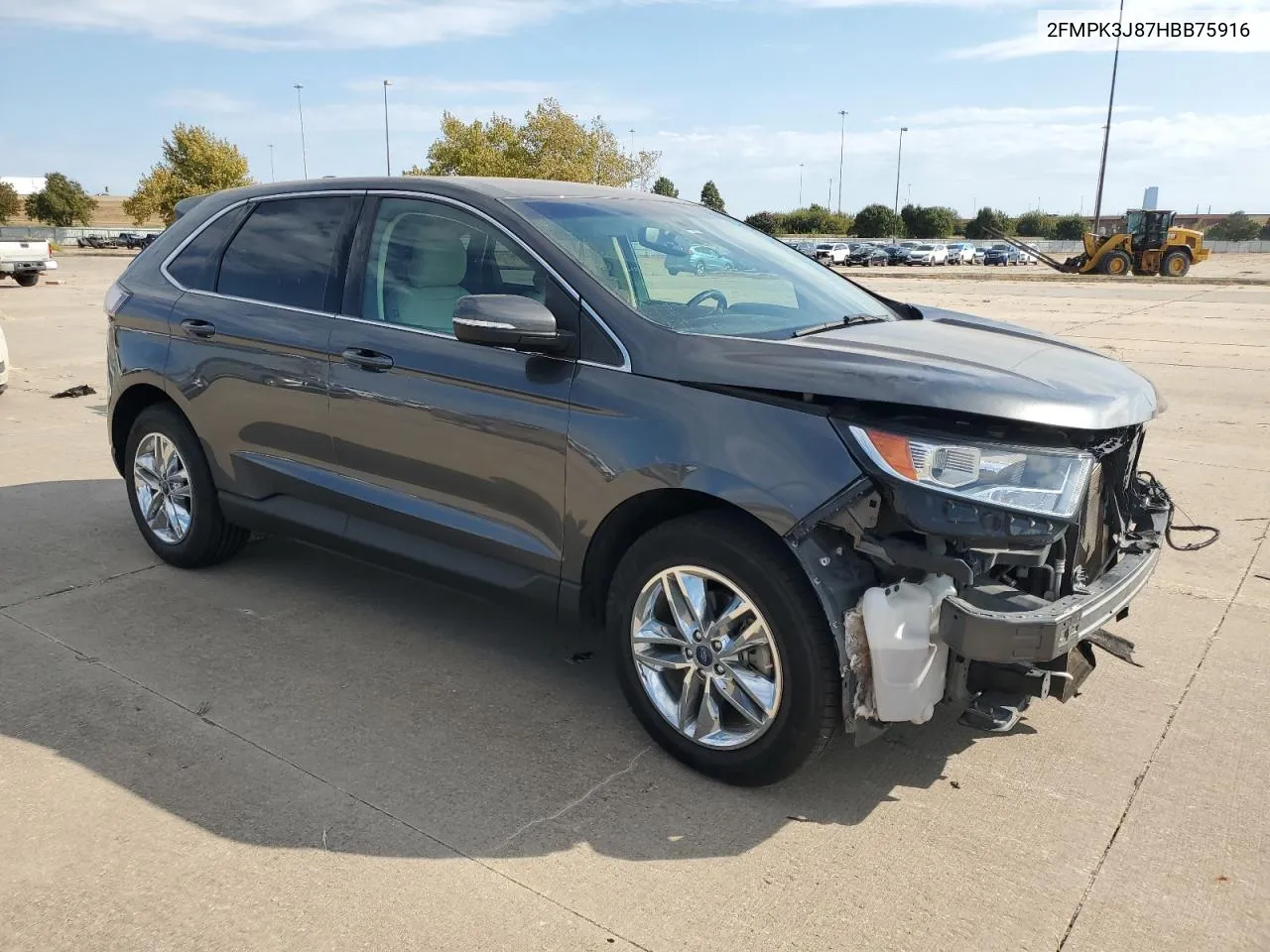 2017 Ford Edge Sel VIN: 2FMPK3J87HBB75916 Lot: 77022534