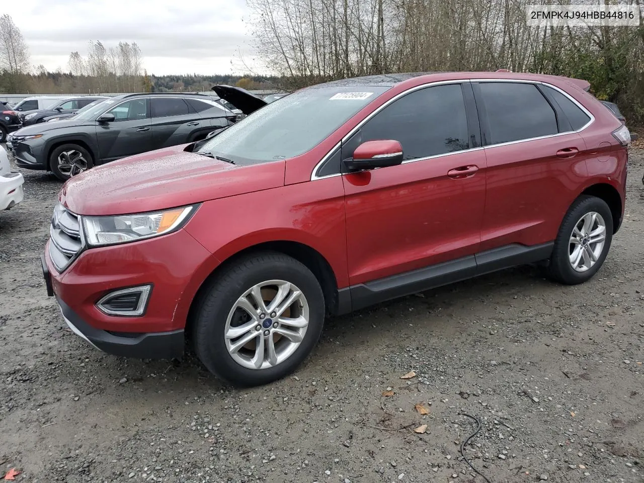 2017 Ford Edge Sel VIN: 2FMPK4J94HBB44816 Lot: 77125904