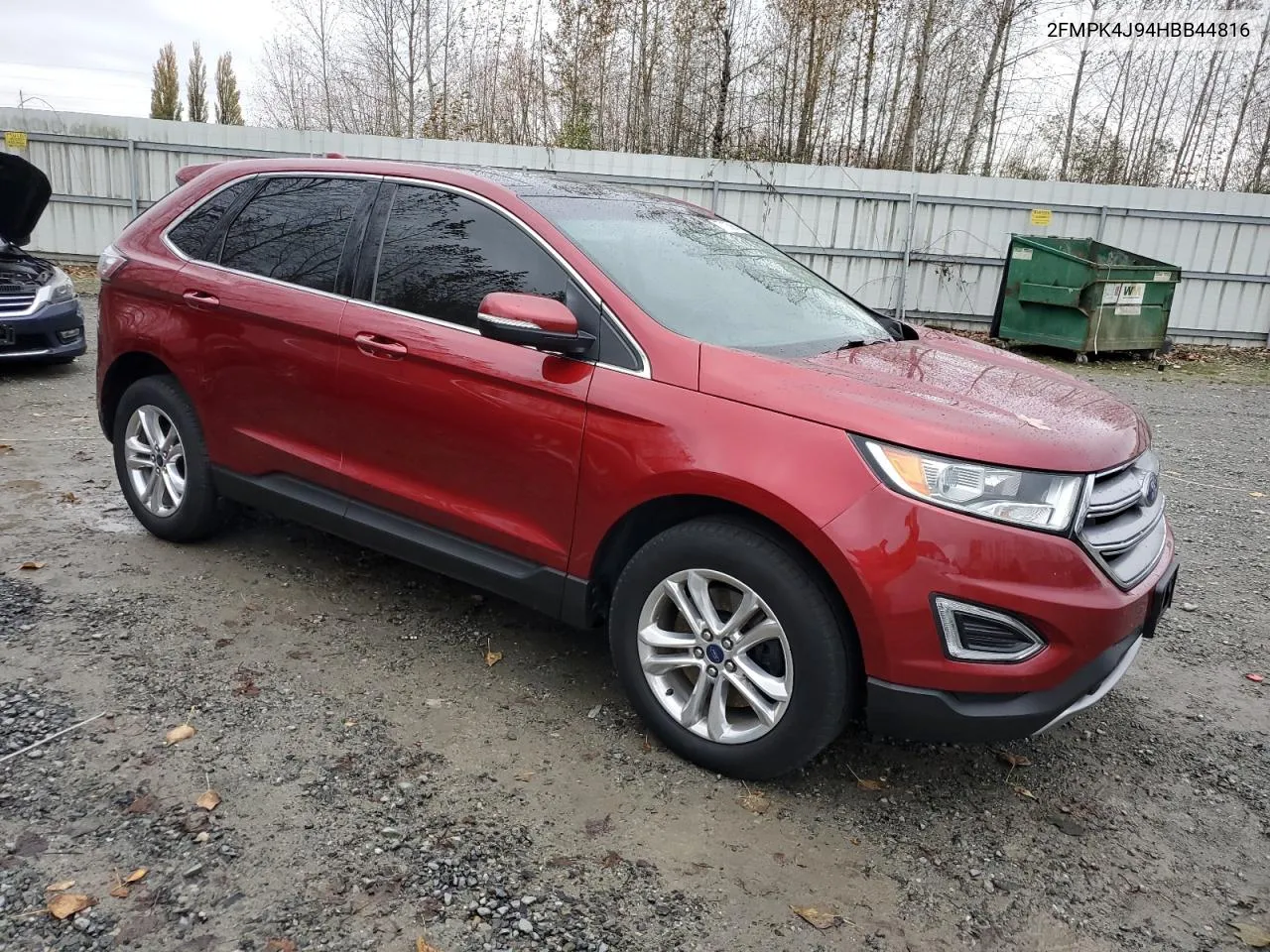 2017 Ford Edge Sel VIN: 2FMPK4J94HBB44816 Lot: 77125904