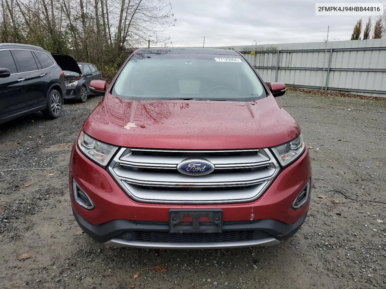 2017 Ford Edge Sel VIN: 2FMPK4J94HBB44816 Lot: 77125904