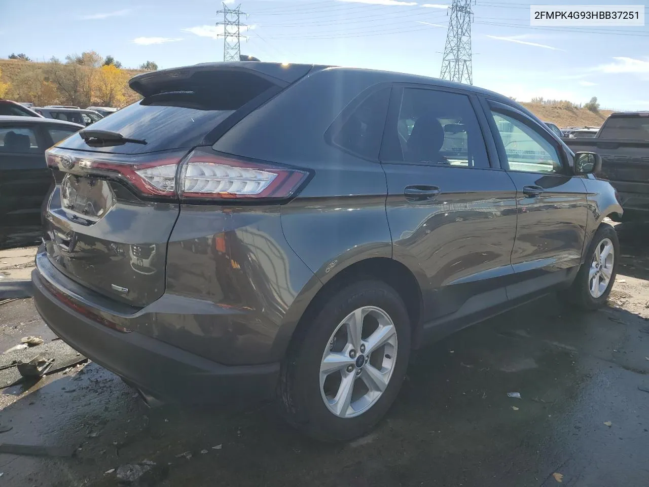 2017 Ford Edge Se VIN: 2FMPK4G93HBB37251 Lot: 77335674