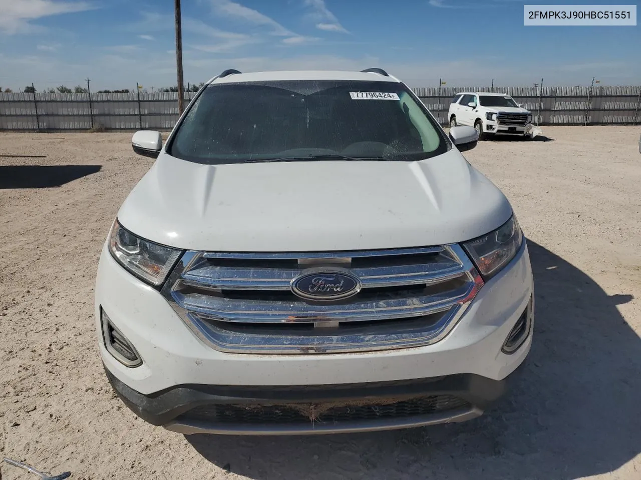 2017 Ford Edge Sel VIN: 2FMPK3J90HBC51551 Lot: 77796424