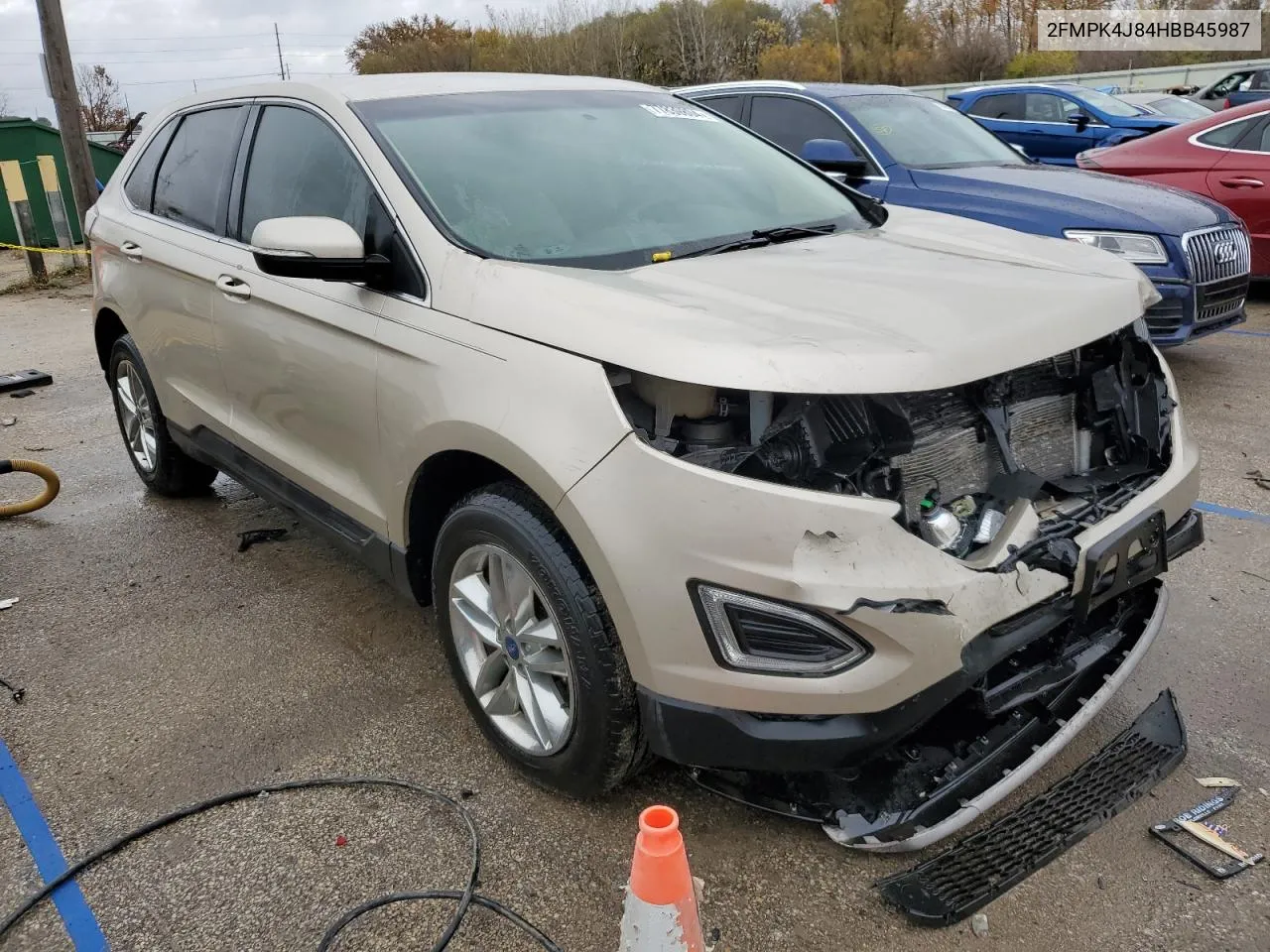 2017 Ford Edge Sel VIN: 2FMPK4J84HBB45987 Lot: 77839804