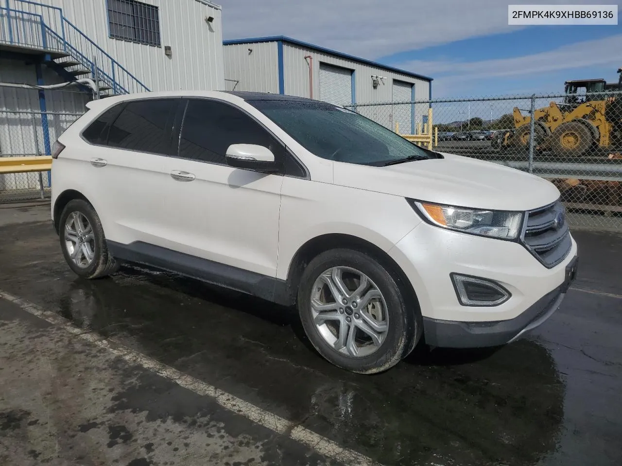 2017 Ford Edge Titanium VIN: 2FMPK4K9XHBB69136 Lot: 77908474