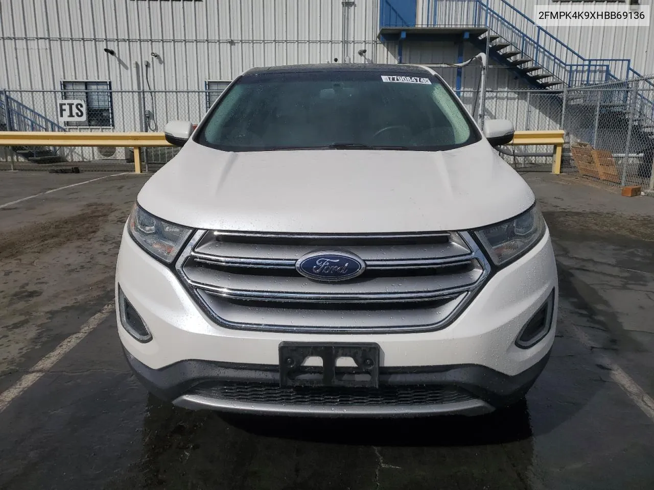 2017 Ford Edge Titanium VIN: 2FMPK4K9XHBB69136 Lot: 77908474