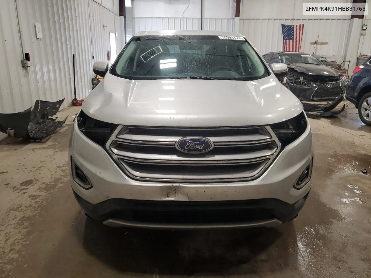 2017 Ford Edge Titanium VIN: 2FMPK4K91HBB31763 Lot: 78094174