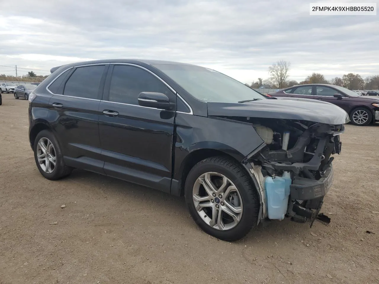 2017 Ford Edge Titanium VIN: 2FMPK4K9XHBB05520 Lot: 78210934