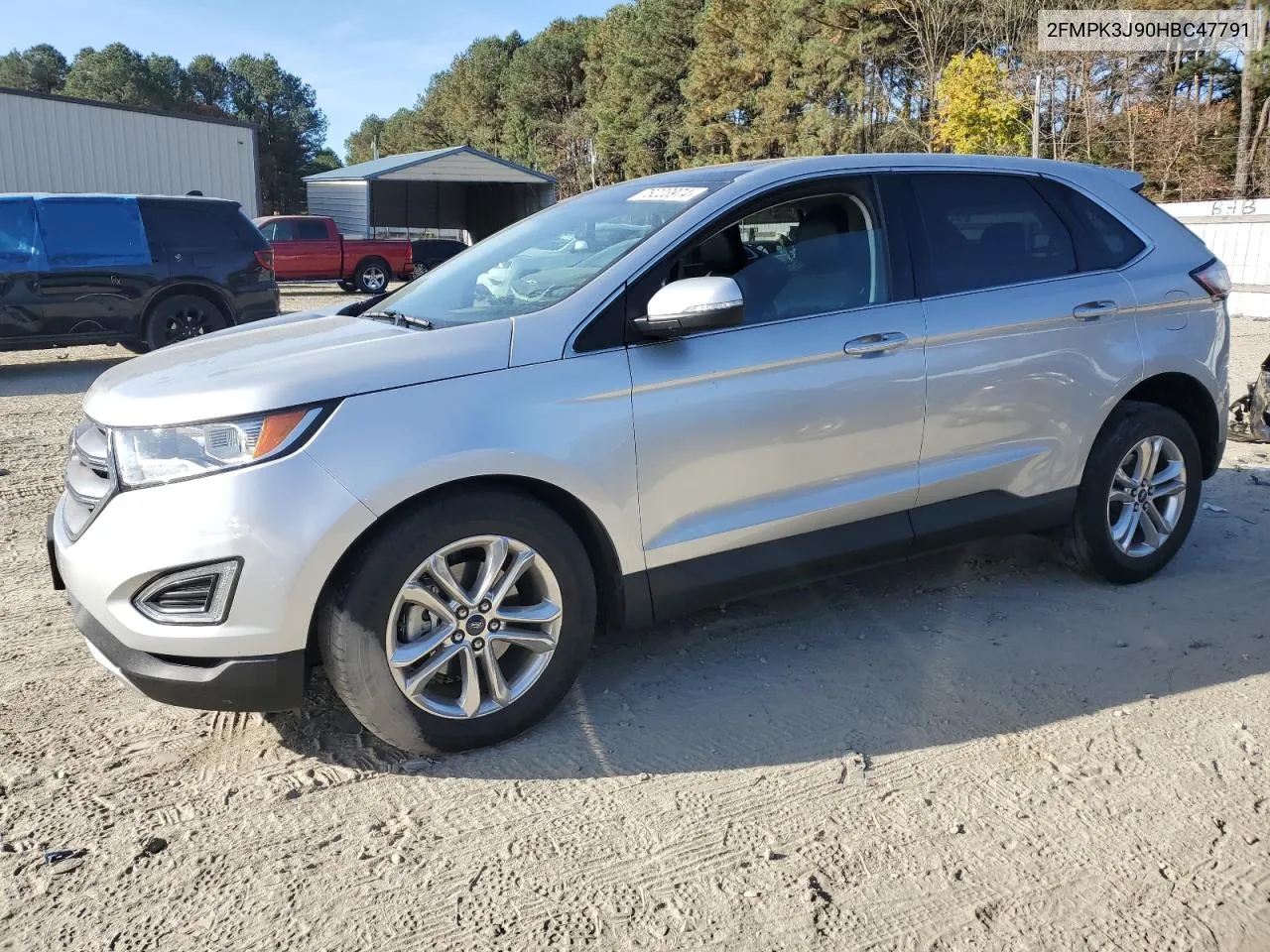 2017 Ford Edge Sel VIN: 2FMPK3J90HBC47791 Lot: 78223974