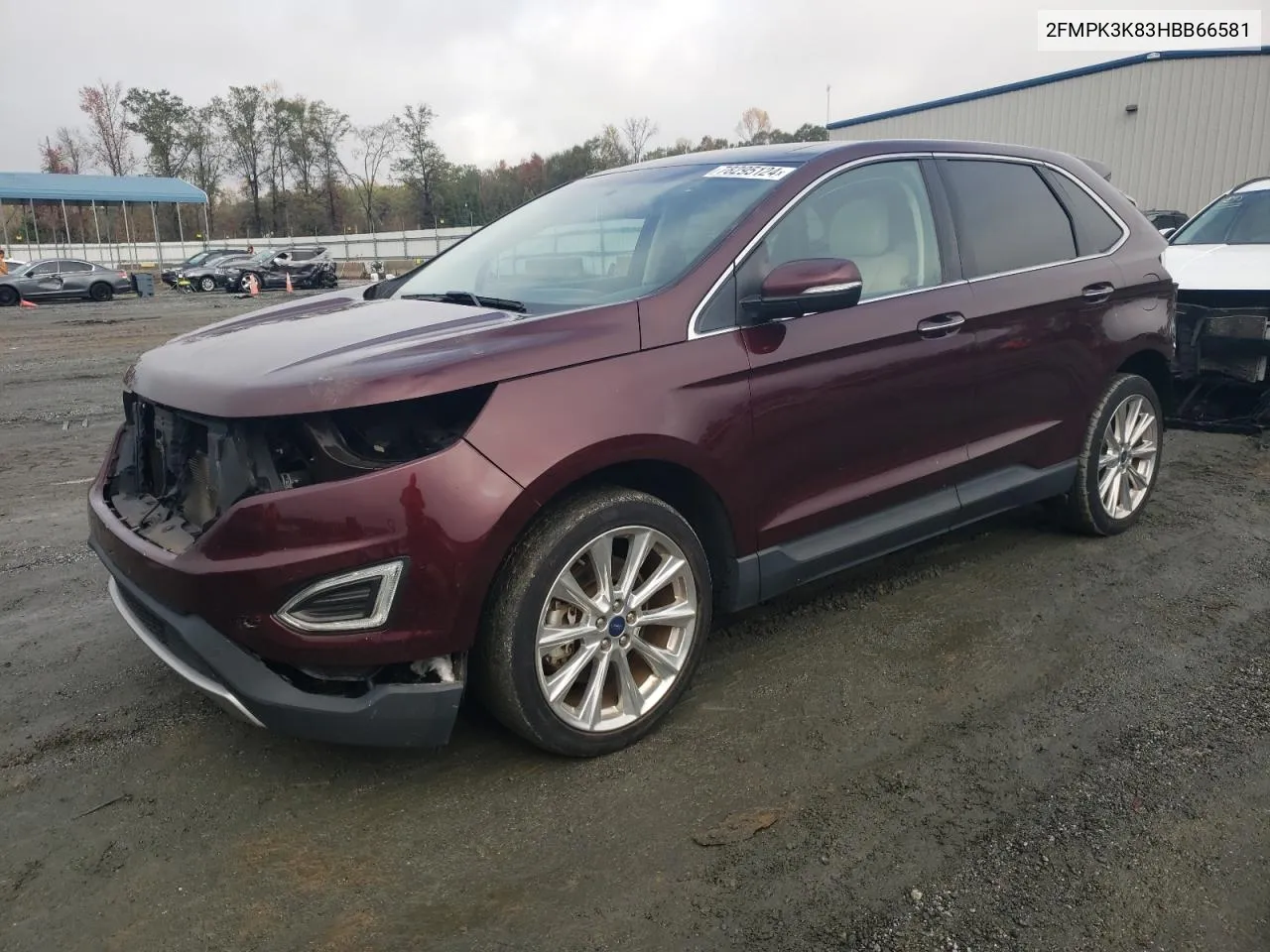 2017 Ford Edge Titanium VIN: 2FMPK3K83HBB66581 Lot: 78295124