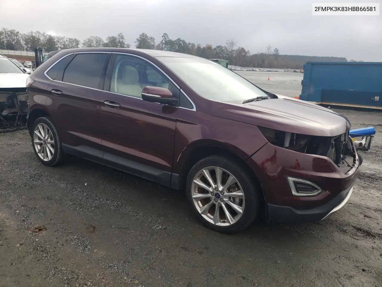 2017 Ford Edge Titanium VIN: 2FMPK3K83HBB66581 Lot: 78295124