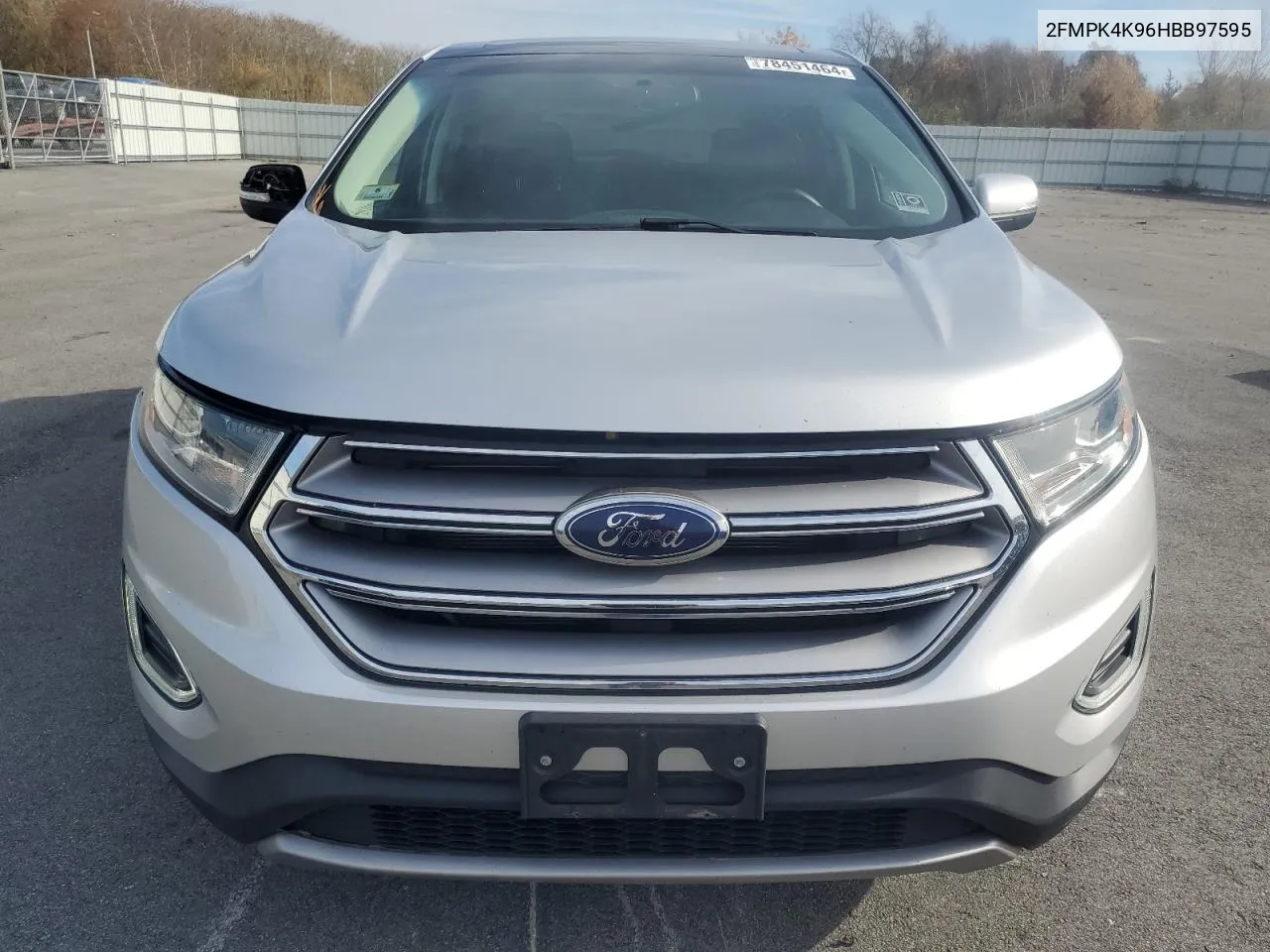 2017 Ford Edge Titanium VIN: 2FMPK4K96HBB97595 Lot: 78451464