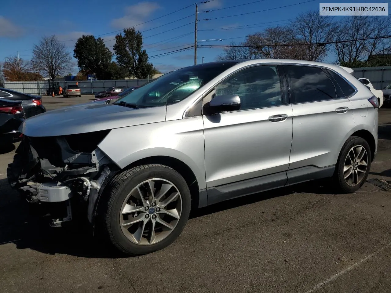 2017 Ford Edge Titanium VIN: 2FMPK4K91HBC42636 Lot: 78655004