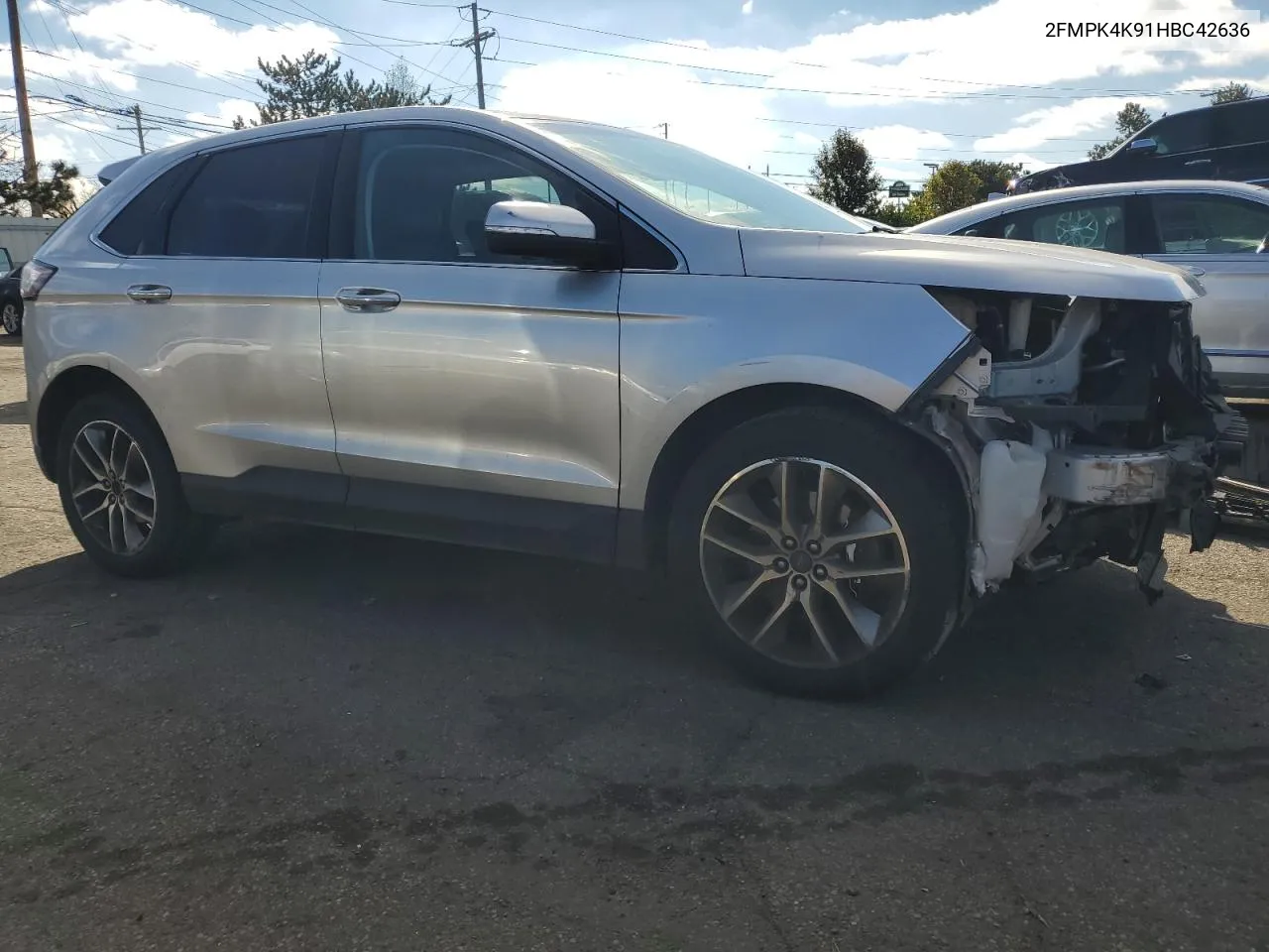 2017 Ford Edge Titanium VIN: 2FMPK4K91HBC42636 Lot: 78655004