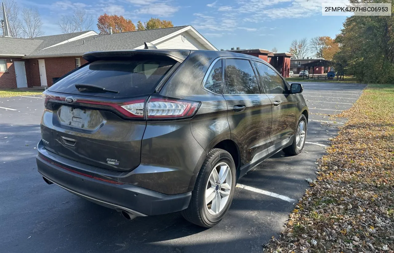 2017 Ford Edge Sel VIN: 2FMPK4J97HBC06953 Lot: 78839404