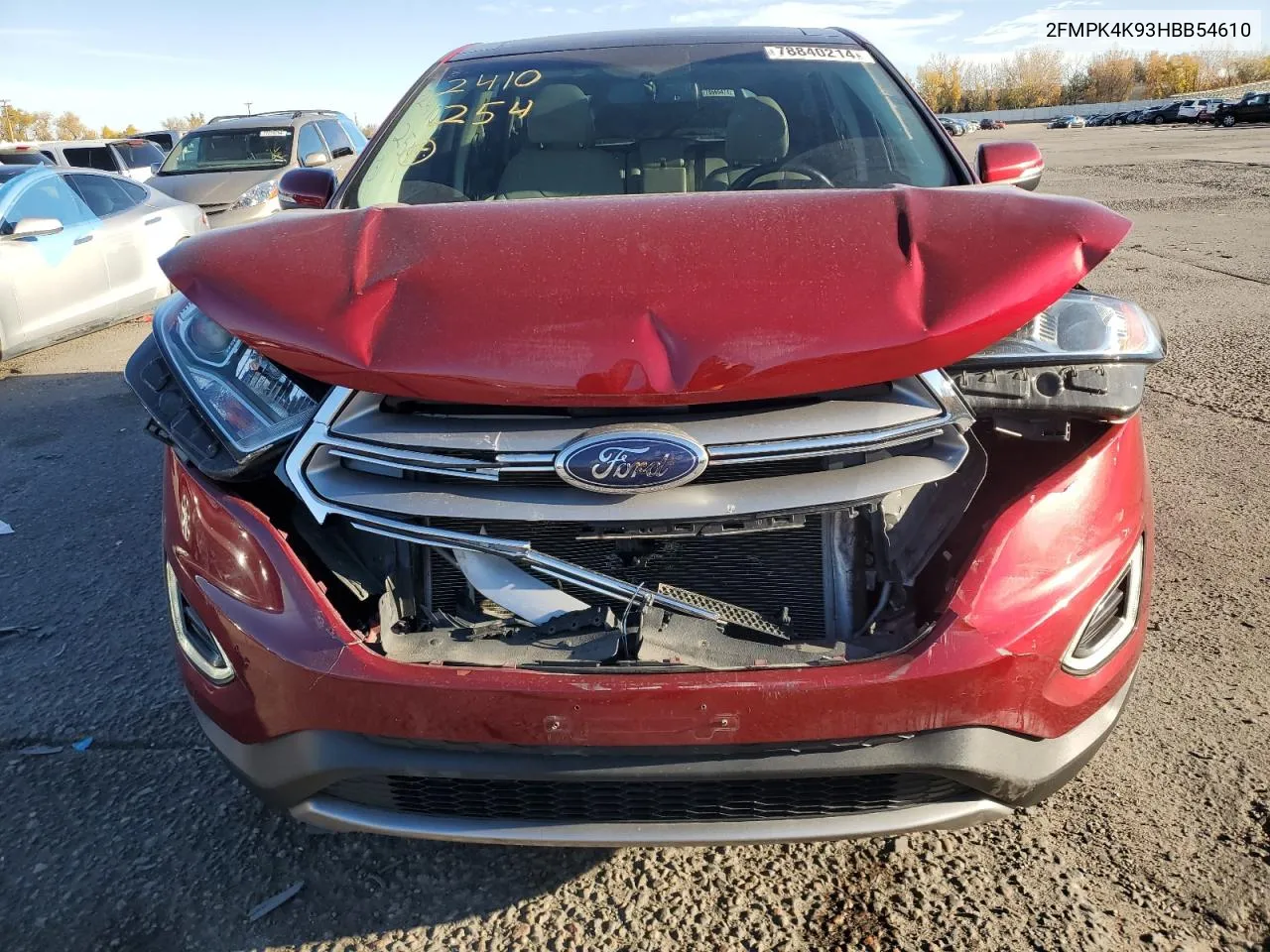 2FMPK4K93HBB54610 2017 Ford Edge Titanium