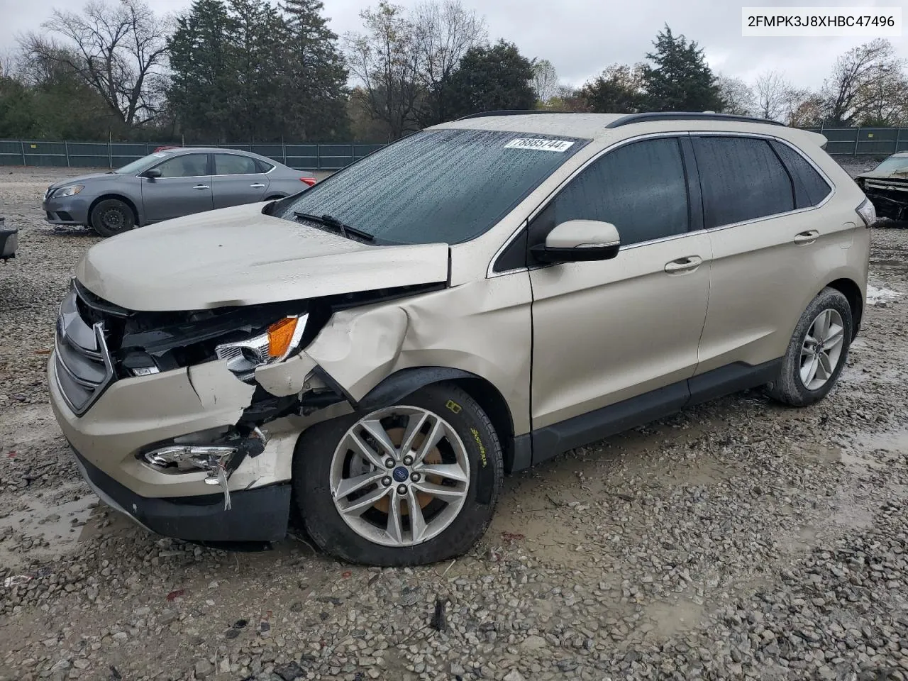 2017 Ford Edge Sel VIN: 2FMPK3J8XHBC47496 Lot: 78885744