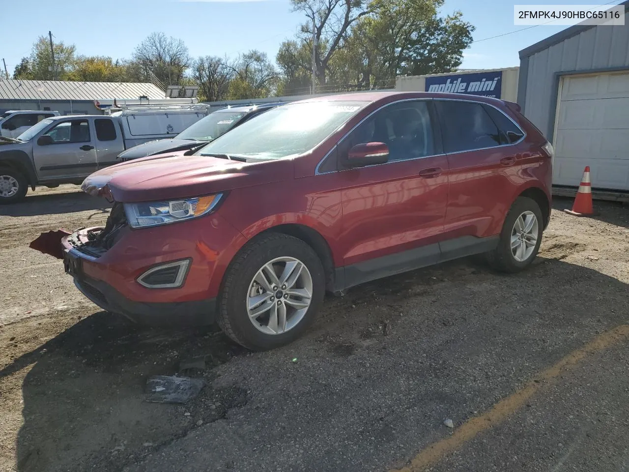 2017 Ford Edge Sel VIN: 2FMPK4J90HBC65116 Lot: 78908934