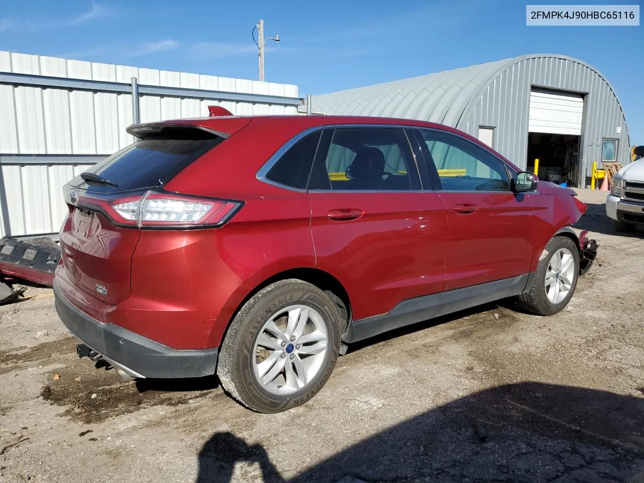 2017 Ford Edge Sel VIN: 2FMPK4J90HBC65116 Lot: 78908934