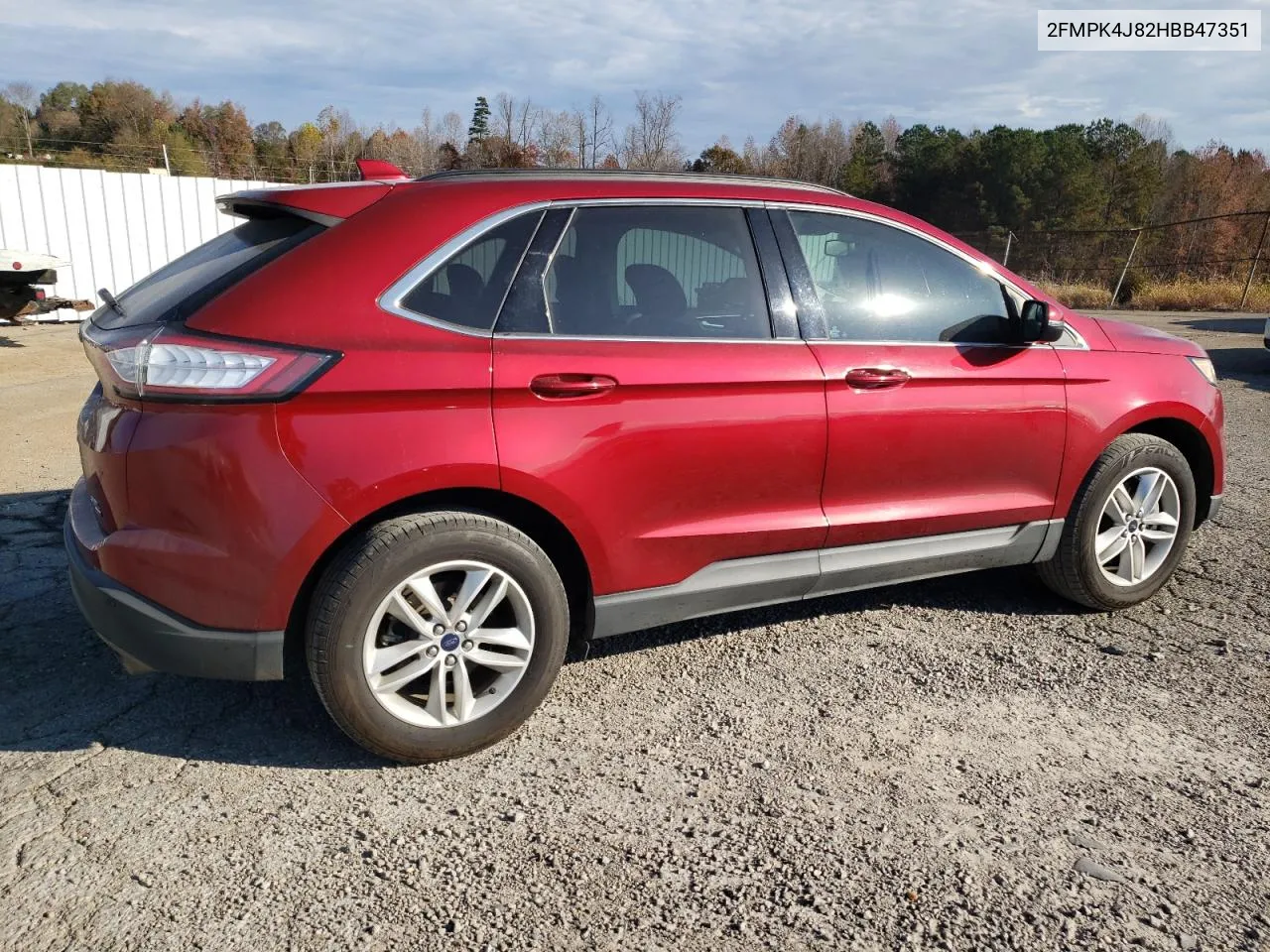 2017 Ford Edge Sel VIN: 2FMPK4J82HBB47351 Lot: 79108364