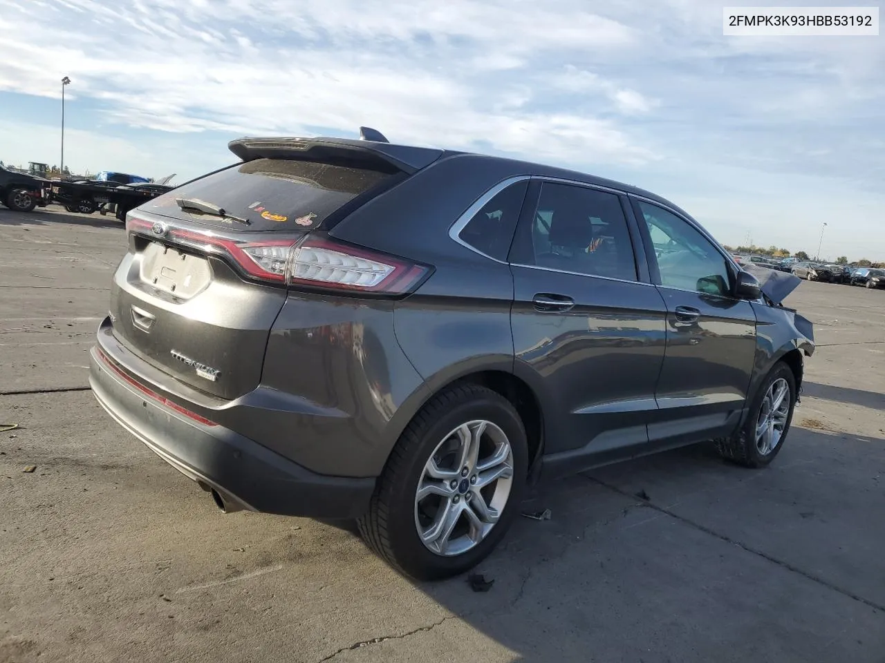 2017 Ford Edge Titanium VIN: 2FMPK3K93HBB53192 Lot: 79143034