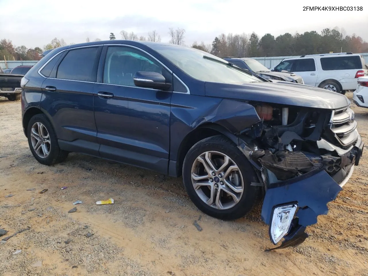 2017 Ford Edge Titanium VIN: 2FMPK4K9XHBC03138 Lot: 79329194