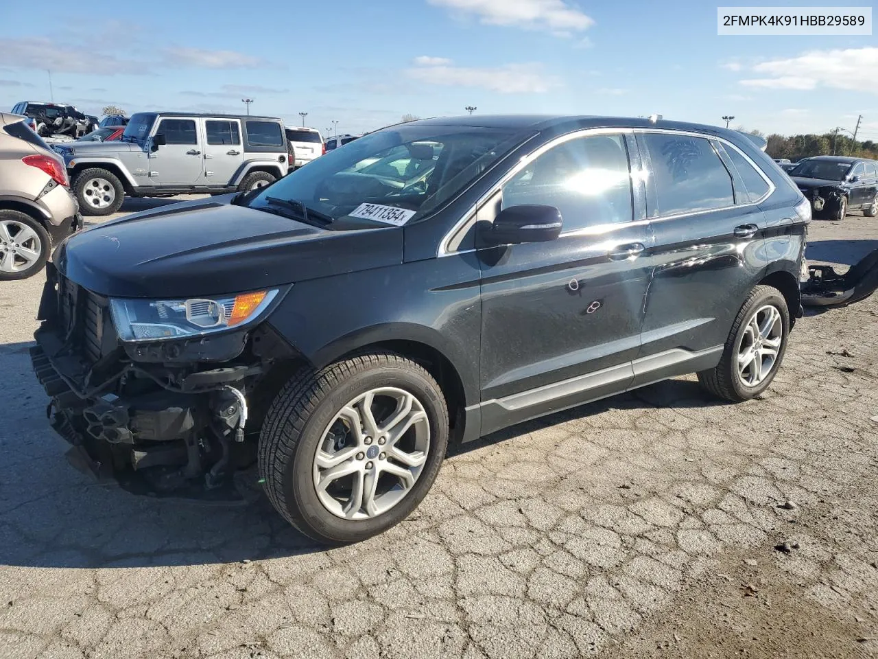 2017 Ford Edge Titanium VIN: 2FMPK4K91HBB29589 Lot: 79411354